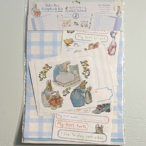 Peter Rabbit Baby Boy Scrapbook Kit - Blue